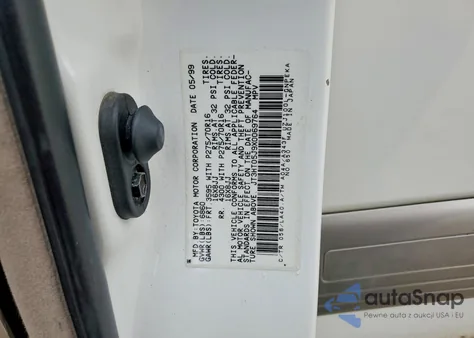 1999 Toyota Land Cruiser из США, поврежденный, VIN JT3HT05J9X0069764